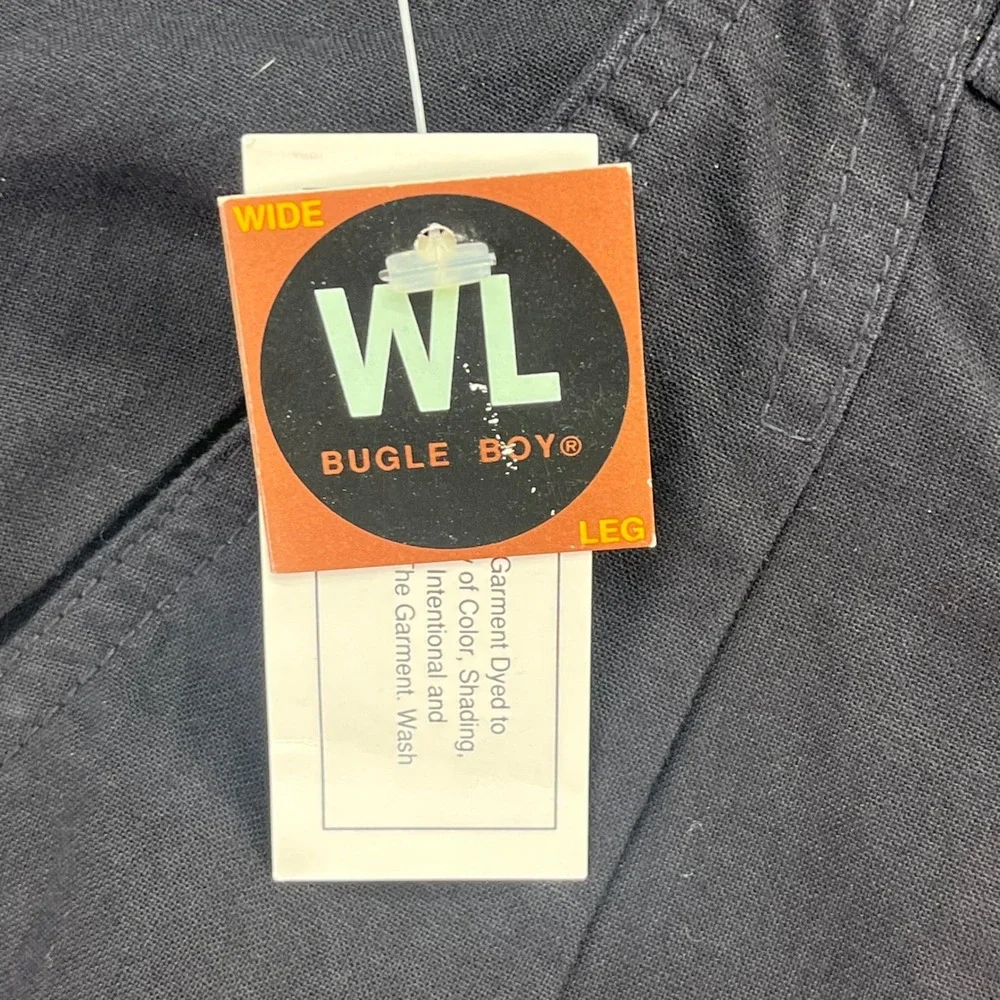 Bugle Boy Authentics Mens Cargo Pants Black Genuine Work Wear Size‎ 32W 34L NOS